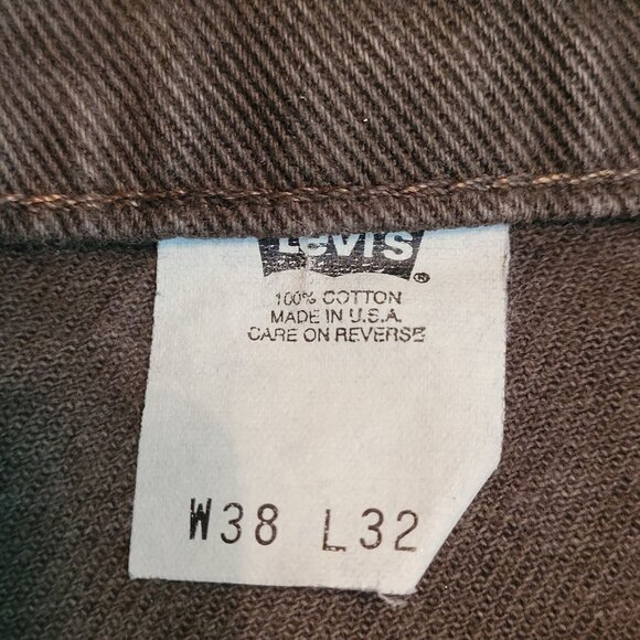 Vtg Levi's Jeans 517 Bootcut Orange Tab USA Tag 38x32 Measures 36x32 Green - Picture 5 of 11